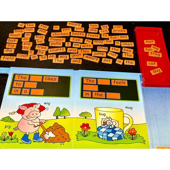 Magnix Word Magic Magnetic Sentence Builder learning book - Picture 5 of 10